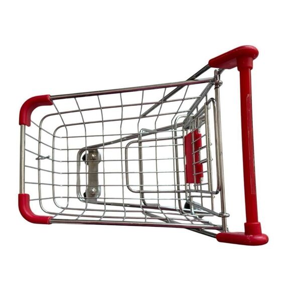 Toy Metal Shopping Cart Medium Size 11”x9” - Picture 4 of 7